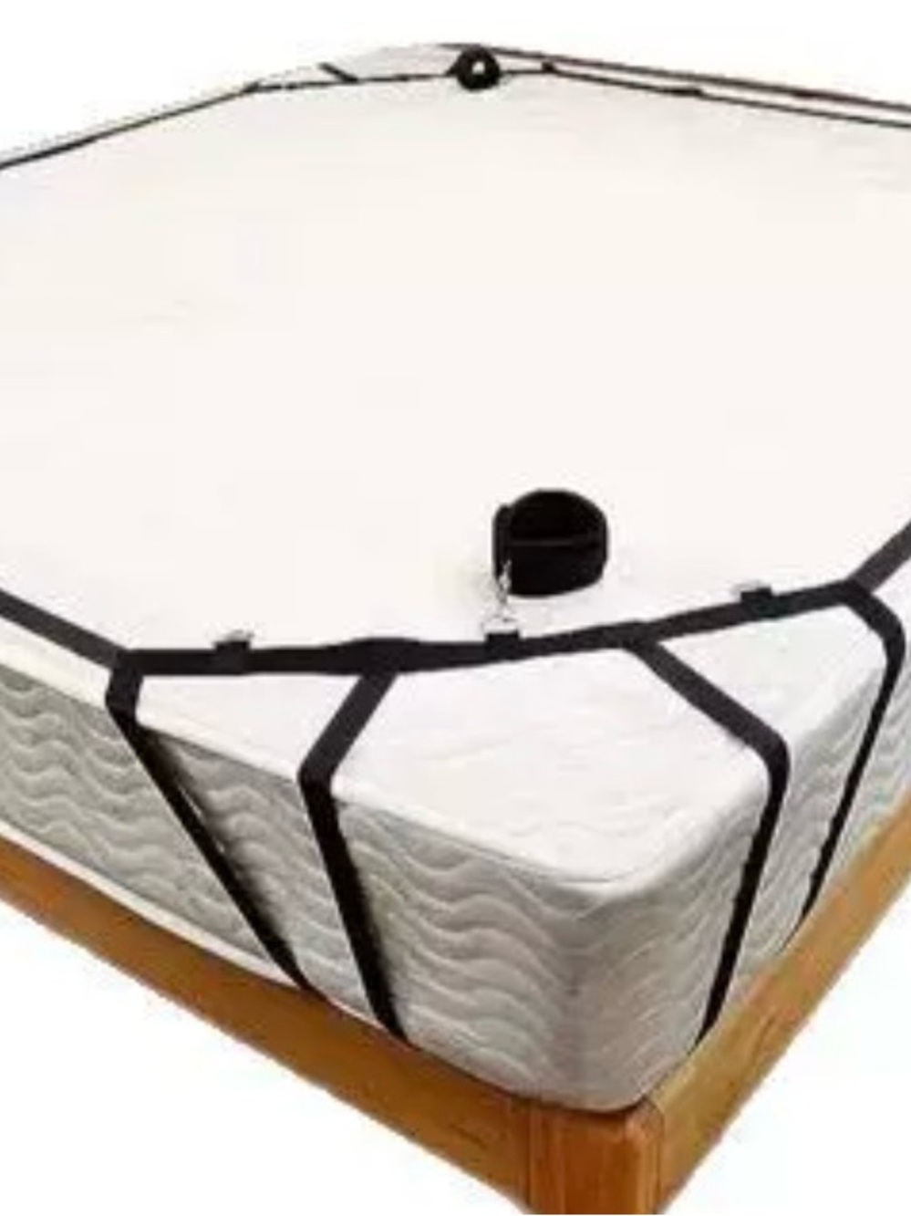 BLACK Mattress Fixing Straps - Adjustable Erotic nights